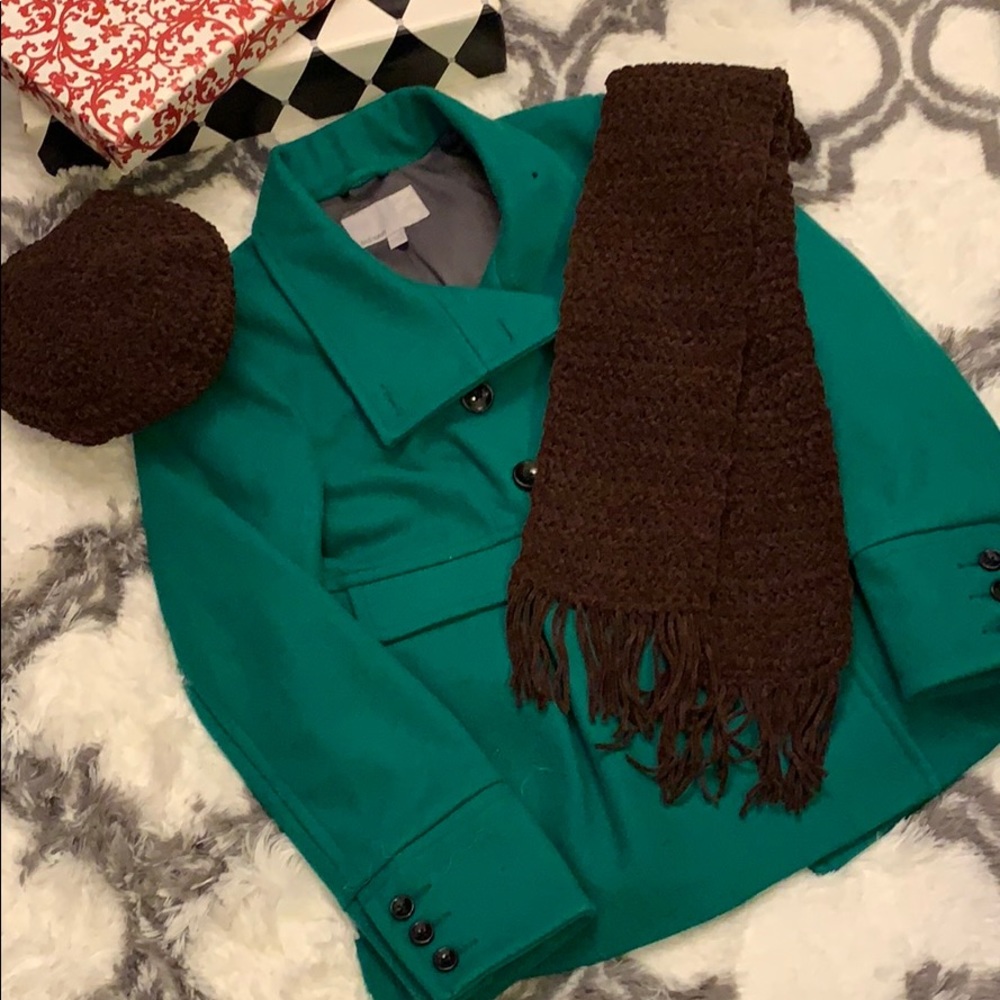 Stunning handmade velvet scarf 🧣 hat set 🎁